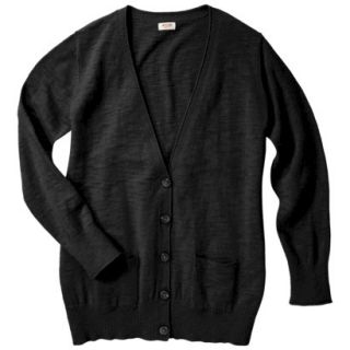 Mossimo Supply Co. Juniors Plus Size Long Sleeve Boyfriend Sweater   Black 3