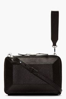 Mackage Black Leather Prism Roni Convertible Clutch