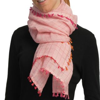Asian Eye Cabo Scarf   Cotton Linen (For Women)   PINK ( )