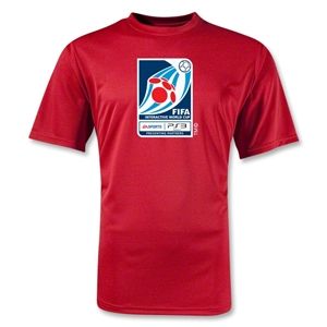 FIFA Interactive World Cup Moisture Wicking Poly Emblem T Shirt (Red)