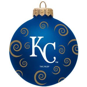 Kansas City Royals Team Color Swirl Ornament 3