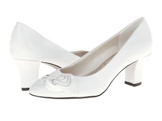 Easy Street Azia Womens Slip on Dress Shoes (White)