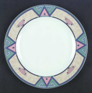Christopher Stuart Montero Dinner Plate, Fine China Dinnerware   Tan Border With