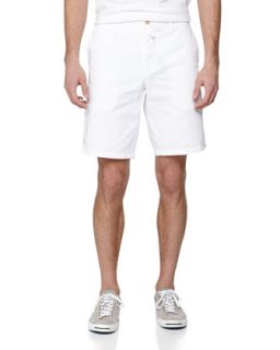 Twill Chino Shorts, White