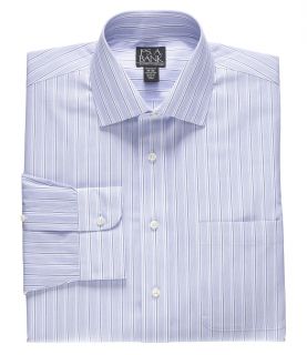 Traveler White Ground Mini Check Spread Collar Dress Shirt Big or Tall by JoS. A