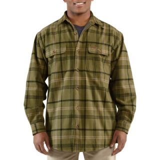 Carhartt Youngstown Flannel Shirt Jacket   Army Green, Small, Model# 100081
