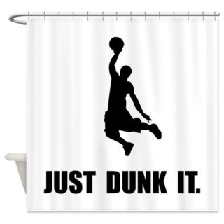  Just Dunk It Shower Curtain  Use code FREECART at Checkout