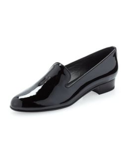 Slipon Patent Leather Loafer, Black