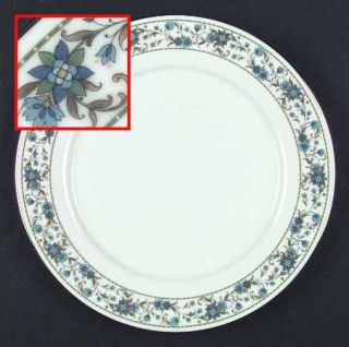 Noritake Sue Dinner Plate, Fine China Dinnerware   Blue/Green Flowers