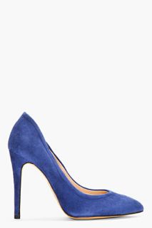 Iro Blue Suede Pointed Pumps