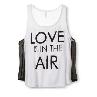 Xhilaration Juniors Love Is In The Air Graphic Tank   M(7 9)