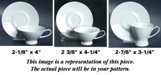 Rosenthal   Continental Barbara Footed Cup & Saucer Set, Fine China Dinnerware  