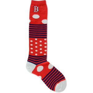 Boston Red Sox For Bare Feet Dots and Stripes 538 Socks