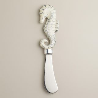 White Seahorse Cocktail Spreaders, Set of 4   World Market