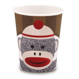 Sock Monkey Red 9 oz. Paper Cups