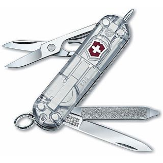 Victorinox Swiss Army Silver Tech Signature Lite 7 tool Pocket Knife