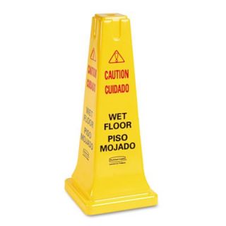 Rubbermaid Floor Cone,Caution Wet Flr, English/Spanish, 25