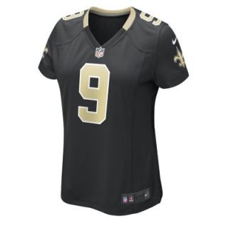 NFL New Orleans Saints (Drew Brees) Womens Football Home Game Jersey   Black