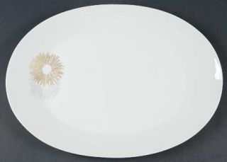 Rosenthal   Continental Sunburst 15 Oval Serving Platter, Fine China Dinnerware