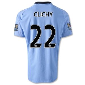 Umbro Manchester City 12/13 CLICHY Home Soccer Jersey