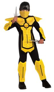 Yellow Ninja Kids Costume