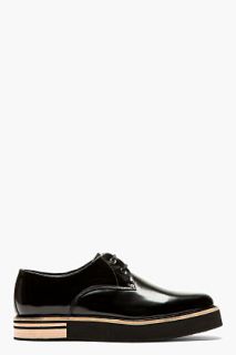 Surface To Air Black Leather Thick Sole Derbys