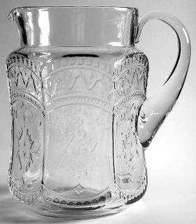 Federal Glass  Patrician Clear Pitcher 75 Oz Applied Handle   Clear,Depression G