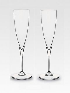 Baccarat Dom Perignon Champagne Flutes, Set of 2   No Color