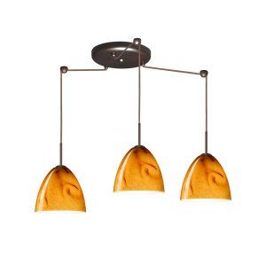 Besa Lighting BEL 3JC 4470HV BR Vila Pendant