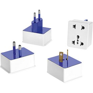 Polarized Adapter Plug Sets White/Blue   Travel Smart by