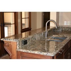 As Seen On Tv Self adhesive Venecia Gold Instant Granite (36 X 36) (Venecia Gold Self adhesive backing simply sticks to the surface of countertops or other flat surfacesEasy to cut and can be trimmed to fitMaterials VinylDimensions 36 inches wide x36 in