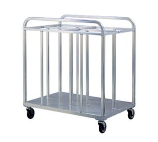 New Age 48 in Steam Table Dolly Pan w/ 4 Bay, 1000 lb Capacity, 5 in Non Marking Casters