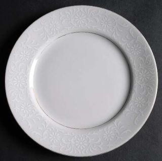 Coventry Japan Chantilly Salad Plate, Fine China Dinnerware   White Flowers & Sc